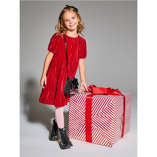 Sinsay - Sukienka babydoll - czerwony ze sklepu Sinsay w kategorii Sukienki dziewczęce - zdjęcie 187190151