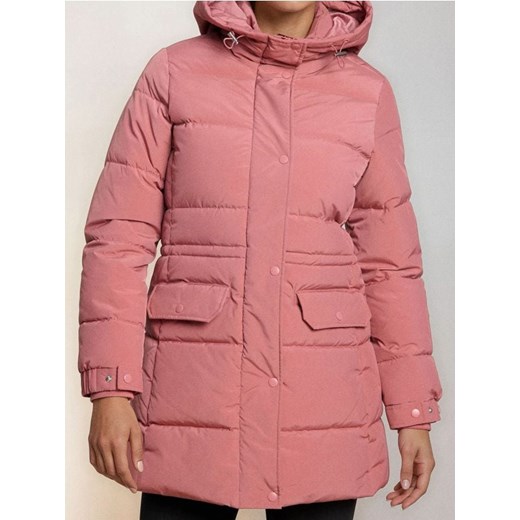 Sinsay - Pikowana kurtka puffer z kapturem - różowy ze sklepu Sinsay w kategorii Kurtki damskie - zdjęcie 187190193