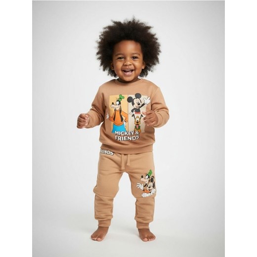 Sinsay - Spodnie dresowe 2 pack Mickey Mouse - brązowy - id: 681EM-88X - marki Sinsay - 187190221 Sinsay - Spodnie dresowe 2 pack Mickey Mouse - brązowy ze sklepu Sinsay w kategorii Odzież dla niemowląt - zdjęcie 187190221