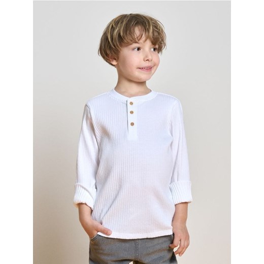Sinsay - Koszulka z długimi rękawami - biały ze sklepu Sinsay w kategorii T-shirty chłopięce - zdjęcie 187190224