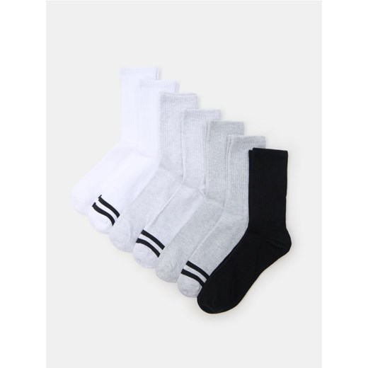 Sinsay - Prążkowane skarpetki 7 pack - wielobarwny ze sklepu Sinsay w kategorii Skarpetki męskie - zdjęcie 187190230