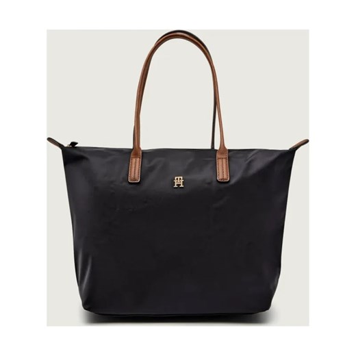 Tommy Hilfiger Shopperka POPETTE | z dodatkiem skóry - id: TH255W000119D12 - marki Tommy Hilfiger - 187192701 Tommy Hilfiger Shopperka POPETTE | z dodatkiem skóry ze sklepu Gomez Fashion Store w kategorii Torby Shopper bag - zdjęcie 187192701