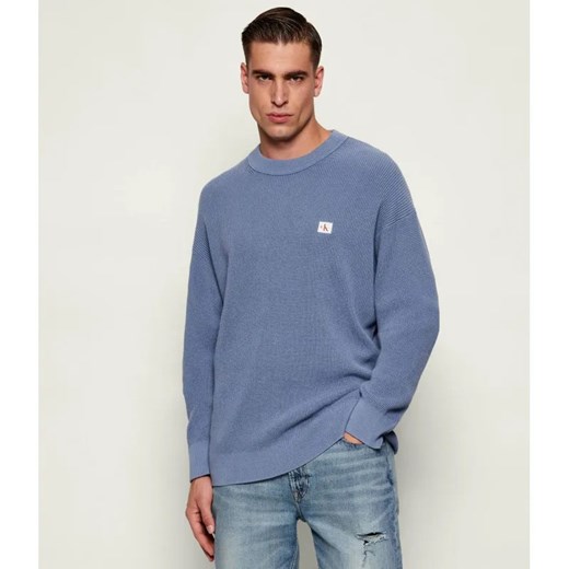 Calvin Klein Jeans Sweter | Loose fit ze sklepu Gomez Fashion Store w kategorii Swetry męskie - zdjęcie 187192852
