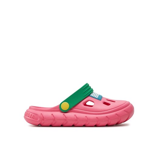 Klapki Tommy Hilfiger Comfy Sandal T3A2-33291-0083 S Różowy ze sklepu eobuwie.pl w kategorii Klapki dziecięce - zdjęcie 187196870