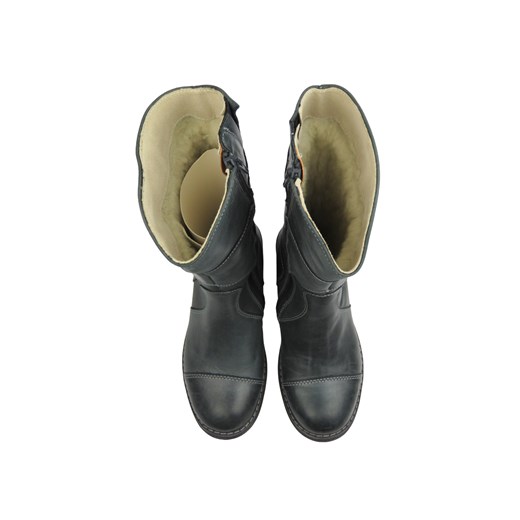 Kozaki dziewczęce Ren But 32-4131, popielate Ren But 34 ulubioneobuwie