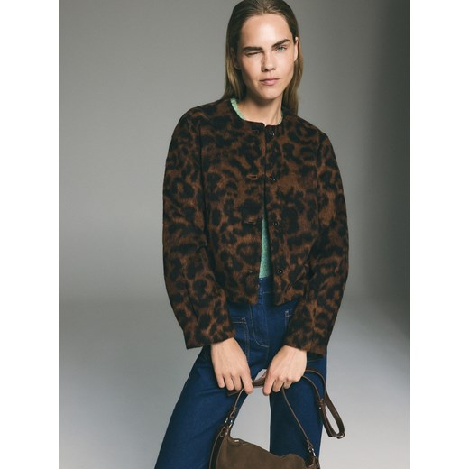 Reserved - Kurtka w zwierzęcy wzór - wielobarwny ze sklepu Reserved w kategorii Kurtki damskie - zdjęcie 187198203