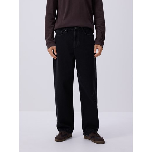 Reserved - Jeansy baggy tapered - czarny ze sklepu Reserved w kategorii Jeansy męskie - zdjęcie 187198502