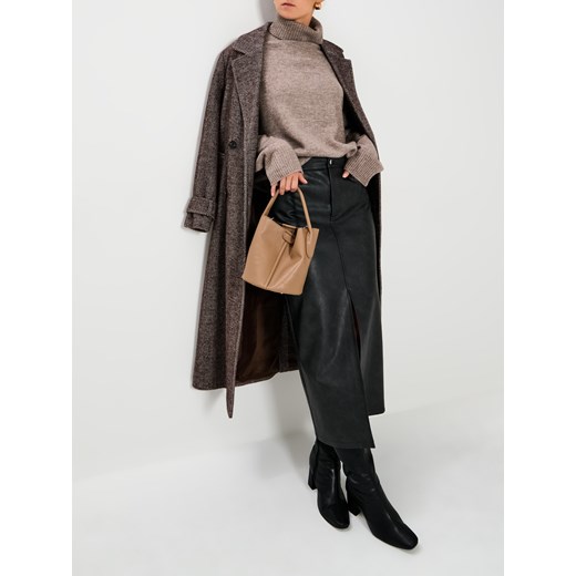 Sinsay - Golf basic - brązowy Sinsay XL Sinsay