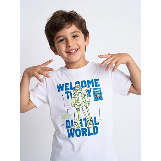 Sinsay - Koszulki z krótkim rękawem 2 pack - niebieski Sinsay 122 (6-7 l) Sinsay