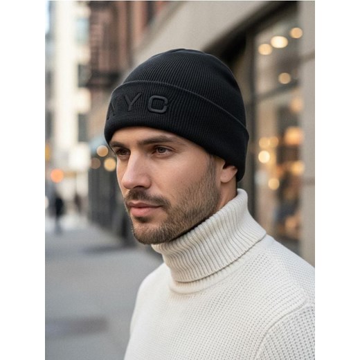 Sinsay - Czapka beanie - czarny - id: 245EL-99X - marki Sinsay - 187200212 Sinsay - Czapka beanie - czarny ze sklepu Sinsay w kategorii Czapki zimowe męskie - zdjęcie 187200212