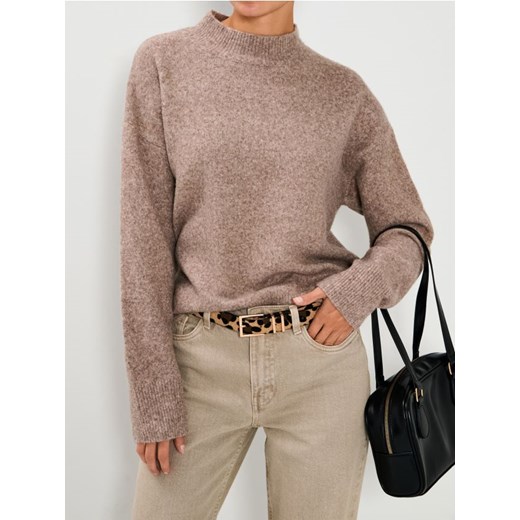 Sinsay - Sweter z długim rękawem - brązowy ze sklepu Sinsay w kategorii Swetry damskie - zdjęcie 187200224
