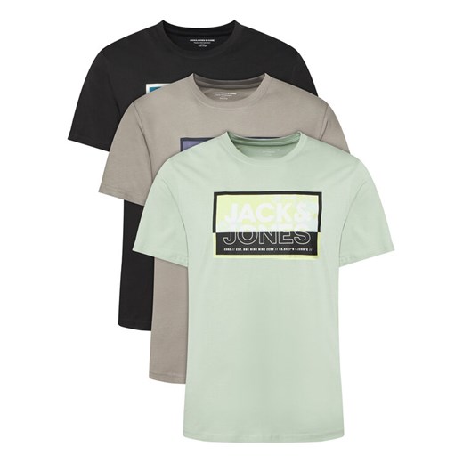 Jack & Jones Komplet t-shirtów Logan 12284754 Kolorowy Regular Fit Jack & Jones XL MODIVO