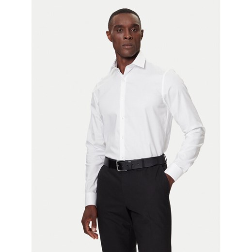 Calvin Klein Koszula LV019EU006 Biały Slim Fit ze sklepu MODIVO w kategorii Koszule męskie - zdjęcie 187201192