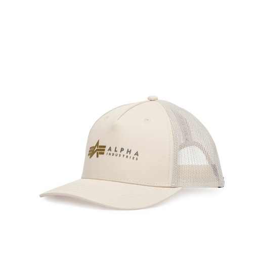 Alpha Industries Czapka z daszkiem Label 106901 Écru ze sklepu MODIVO w kategorii Czapki z daszkiem męskie - zdjęcie 187201202