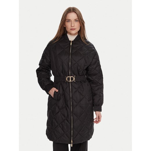 TWINSET Kurtka przejściowa 252TP2130 Czarny Regular Fit ze sklepu MODIVO w kategorii Kurtki damskie - zdjęcie 187201224