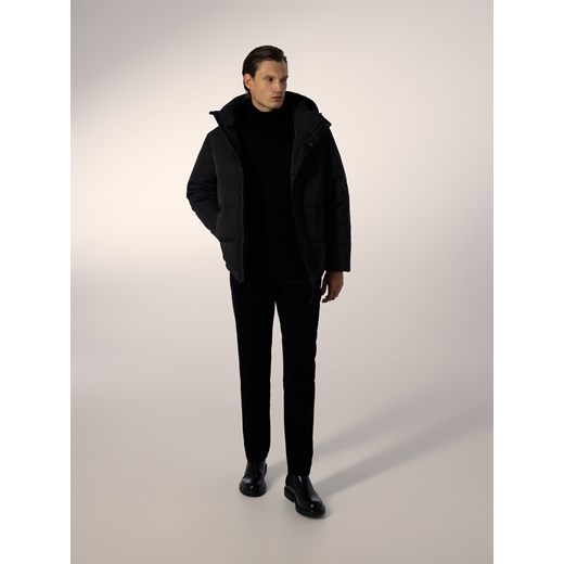 Reserved - Puchowa kurtka z dodatkiem Sorony - czarny ze sklepu Reserved w kategorii Kurtki męskie - zdjęcie 187202802