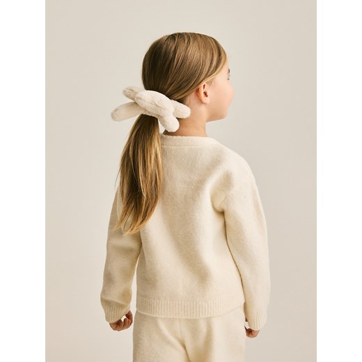 Reserved - Kardigan na guziki - kremowy ze sklepu Reserved w kategorii Swetry dziewczęce - zdjęcie 187202911