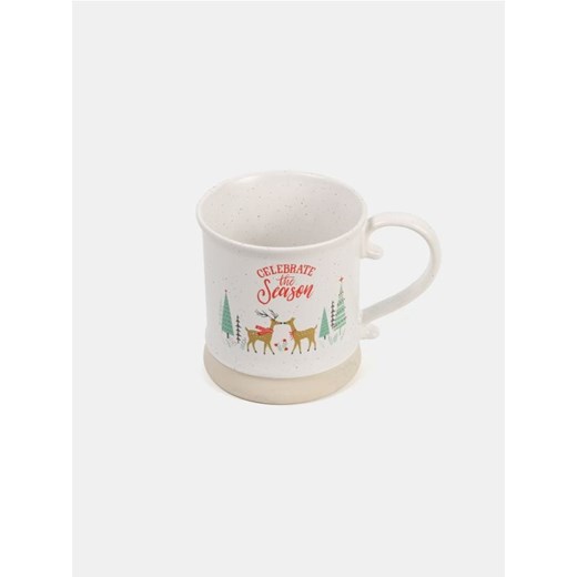 Sinsay - Świąteczny kubek z motywem reniferów i choinek - brązowy ze sklepu Sinsay w kategorii Kubki - zdjęcie 187203931