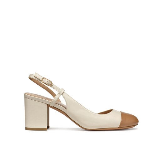 Czółenka Geox D Virnilisa 65 D55YYA 0TUBC C1056 Beżowy ze sklepu eobuwie.pl w kategorii Czółenka - zdjęcie 187204964