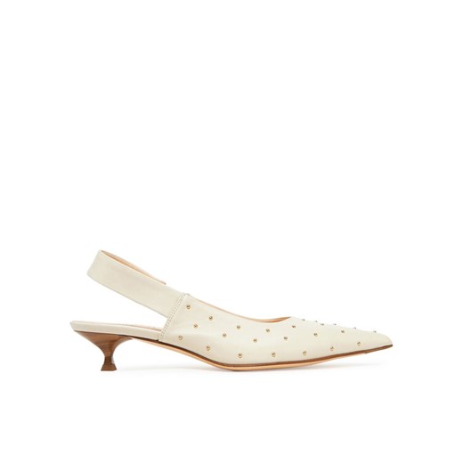 Czółenka AGL Lenor Studs D167022PCKS057G447 Écru ze sklepu eobuwie.pl w kategorii Sandały damskie - zdjęcie 187204983