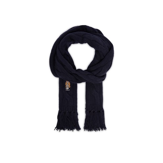 Szalik Polo Ralph Lauren 455981434002 Granatowy ze sklepu eobuwie.pl w kategorii Szaliki i chusty damskie - zdjęcie 187205001