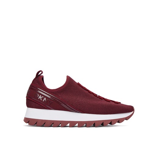 Sneakersy DKNY Abbi Logo Slip-On K3502004 Bordowy ze sklepu eobuwie.pl w kategorii Buty sportowe damskie - zdjęcie 187205062