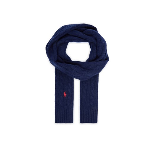 Szalik Polo Ralph Lauren 449959345002 Granatowy ze sklepu eobuwie.pl w kategorii Szaliki i chusty damskie - zdjęcie 187205081