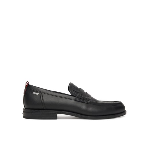Mokasyny HUGO Varian 50548646 Czarny ze sklepu eobuwie.pl w kategorii Mokasyny męskie - zdjęcie 187205141