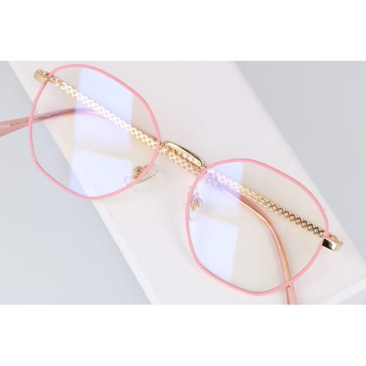 Okulary Lenonki z filtrem światła niebieskiego do komputera zerówki 2559-6 ze sklepu Stylion w kategorii Okulary zerówki damskie - zdjęcie 187206743