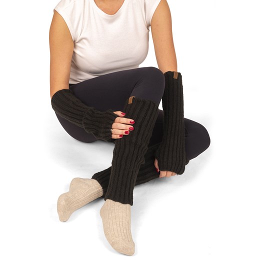 Komplet ocieplacze Vivisence 7301Kmpl czarny ze sklepu kontri.pl w kategorii Skarpetki damskie - zdjęcie 187207012