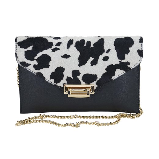 Skórzana torebka do ręki i na ramię - Czarna ze sklepu Barberinis w kategorii Listonoszki - zdjęcie 187208072