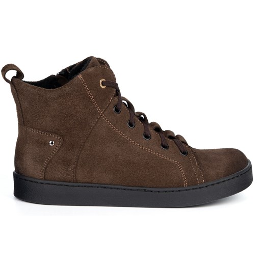 Barefoot buty skórzane minimalisthyczne Riley ocieplane brąz welur - id: 11699n - marki Olivier - 187208773 Barefoot buty skórzane minimalisthyczne Riley ocieplane brąz welur ze sklepu butyolivier w kategorii Botki - zdjęcie 187208773