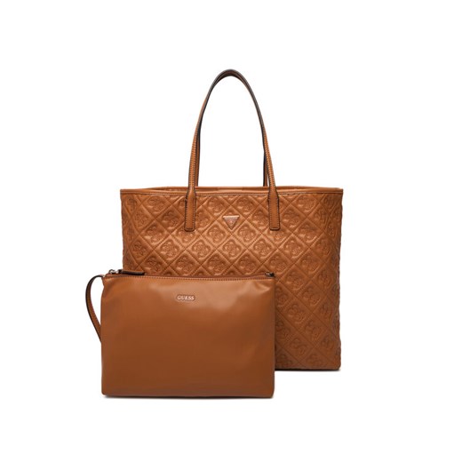 Torebka Guess Adelasia HWQL96 58240 Brązowy ze sklepu eobuwie.pl w kategorii Torby Shopper bag - zdjęcie 187209020