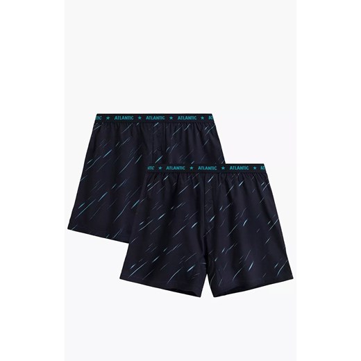 Atlantic 2-pack bokserki męskie luźne 2MBX-085-GRANATOWY, Kolor granatowy, Rozmiar M, ATLANTIC ze sklepu Primodo w kategorii Majtki męskie - zdjęcie 187209134