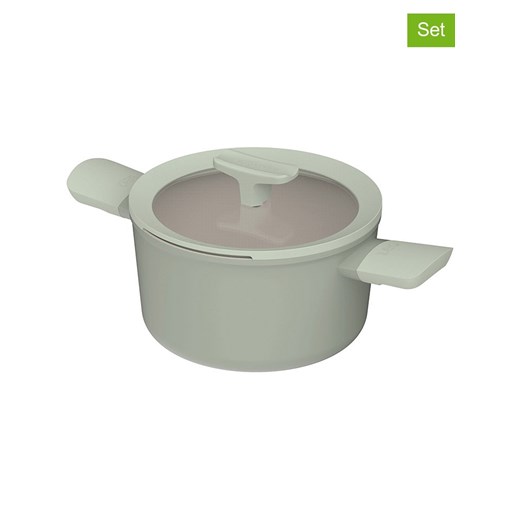 BergHOFF 2-częściowy zestaw &quot;Balance&quot; w kolorze zielonym - Ø 20 cm Berghoff onesize wyprzedaż Limango Polska
