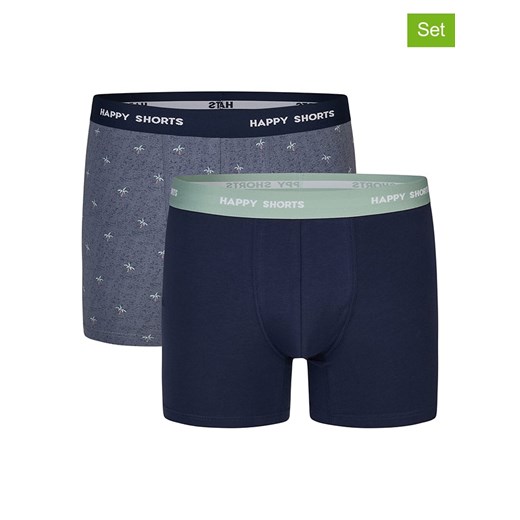 Happy Shorts Bokserki (2 pary) w kolorze granatowym Happy Shorts XL okazyjna cena Limango Polska