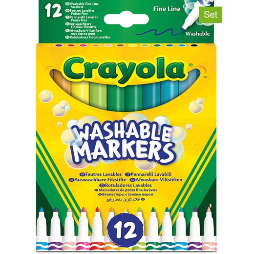 Crayola Flamastry (12 szt.) - 3+ Crayola onesize wyprzedaż Limango Polska
