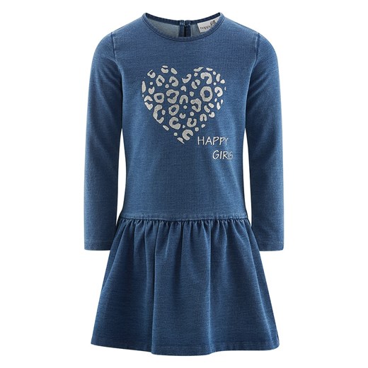 happy girls by Eisend Sukienka dżinsowa w kolorze niebieskim ze sklepu Limango Polska w kategorii Sukienki dziewczęce - zdjęcie 187209833