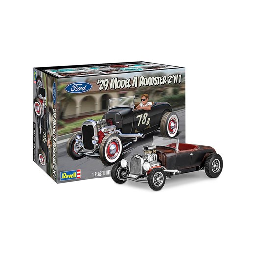 Revell Model &quot;1929 Ford Model A Roadster&quot; w kolorze czarnym do złożenia - 13+ ze sklepu Limango Polska w kategorii Zabawki - zdjęcie 187210260