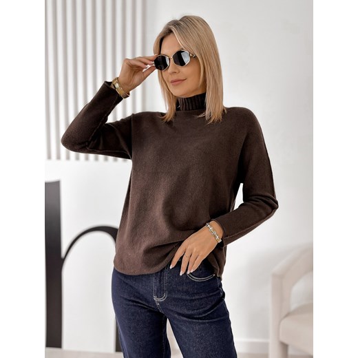 sweter haldir brązowy one size - id: prod-82349-group - marki UBRA - 187210604 sweter haldir brązowy one size ze sklepu UBRA w kategorii Swetry damskie - zdjęcie 187210604
