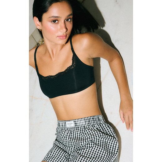 Esotiq spodenki w kratę Bloovii Locklyn 43754-99X, Kolor czarno-biały, Rozmiar L, BLOOVII ze sklepu Intymna w kategorii Piżamy damskie - zdjęcie 187211303