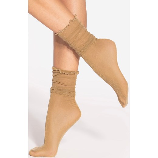 Gatta skarpetki damskie beżowe Spring Vibes 08 30 DEN, Kolor beżowo-złoty, Rozmiar uniwersalny, Gatta ze sklepu Intymna w kategorii Skarpetki damskie - zdjęcie 187211360