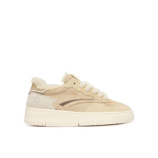 Sneakersy D.A.T.E. Torneo Pure Fur Mono W431-TPF-MN Beżowy - id: 0000305619419 - marki D.A.T.E. - 187213120 Sneakersy D.A.T.E. Torneo Pure Fur Mono W431-TPF-MN Beżowy ze sklepu eobuwie.pl w kategorii Buty sportowe damskie - zdjęcie 187213120