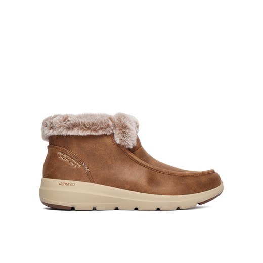 Skechers Botki Glacial Ultra 144221/CSNT Brązowy - id: 0000305529695 - marki Skechers - 187213703 Skechers Botki Glacial Ultra 144221/CSNT Brązowy ze sklepu MODIVO w kategorii Botki - zdjęcie 187213703