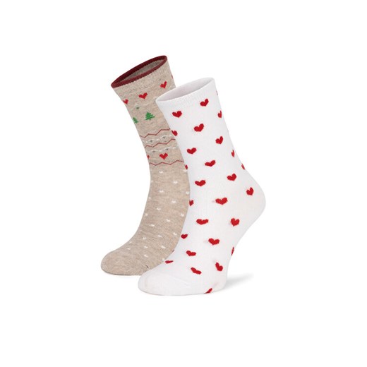 Jenny Fairy Skarpety długie 4WB-004-AW24 (2-pack) Biały ze sklepu MODIVO w kategorii Skarpetki damskie - zdjęcie 187213754