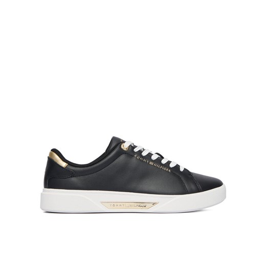 Tommy Hilfiger Sneakersy Essential Chic Court Sneaker FW0FW09019 Czarny ze sklepu MODIVO w kategorii Buty sportowe damskie - zdjęcie 187213761