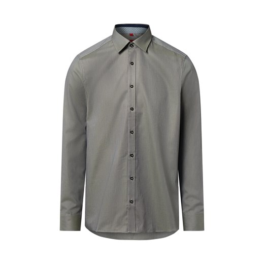 Finshley & Harding Męska koszula biznesowa Mężczyźni Slim Fit Bawełna jodłowy wzorzysty ze sklepu vangraaf w kategorii Koszule męskie - zdjęcie 187214571