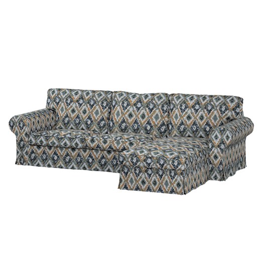 Pokrowiec na sofę Ektorp 2-osobową i leżankę ze sklepu dekoria.pl w kategorii Pokrowce na kanapy i fotele - zdjęcie 187214984