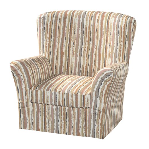 Pokrowiec na fotel Tomelilla wysoki z zakładkami ze sklepu dekoria.pl w kategorii Pokrowce na kanapy i fotele - zdjęcie 187215203