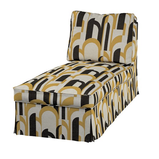 Pokrowiec na szezlong/ leżankę Ektorp wolnostojący prosty tył ze sklepu dekoria.pl w kategorii Pokrowce na kanapy i fotele - zdjęcie 187215210